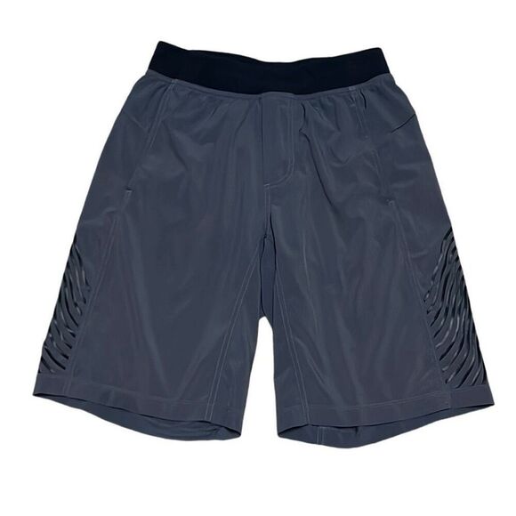 Lululemon Mens Small Grey Athletic Drawstring Shorts Pockets Gym Yoga Activewear - Picture 1 of 7